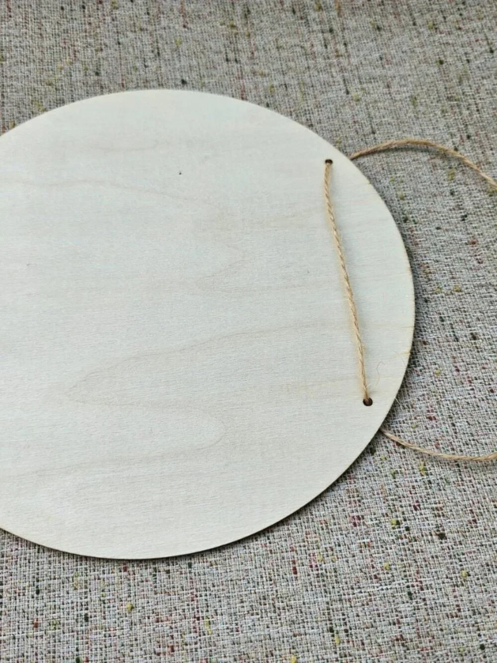 Aytul Qursi Wall Decor Wood Round 2D Flat Hanging Wreath Islamic Religious Decor